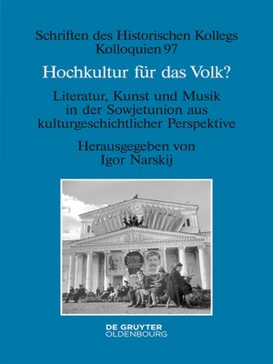 cover image of Hochkultur für das Volk?